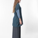 Petrol blue organic cotton tunic for women SHADI - Image 3