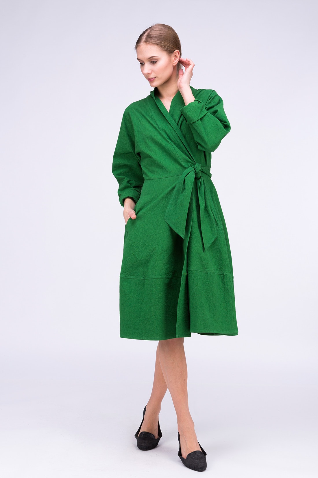 POLARIS Green dress-coat - Boutique ASKA