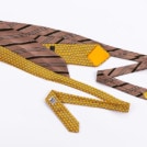 Ceinture en tissu jaune et gris pour femme OBI-13 – Image 4