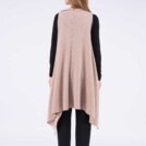 Gilet beige long en laine pour femme NUUK – Image 5