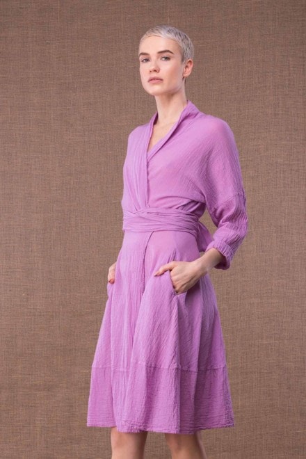 Purple Cotton Dress