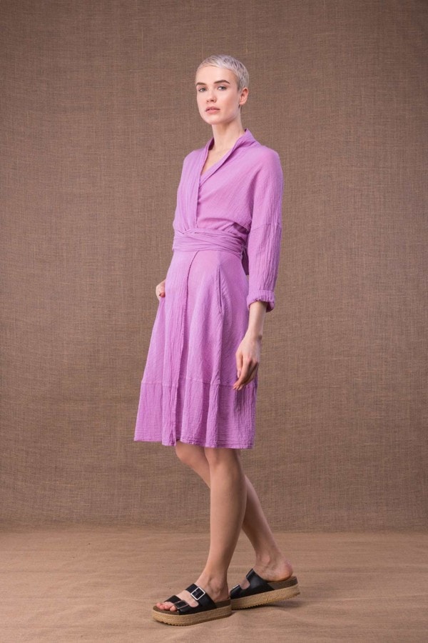 Purple Cotton Dress