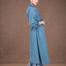 Bogart sky blue cotton trench coat - 3