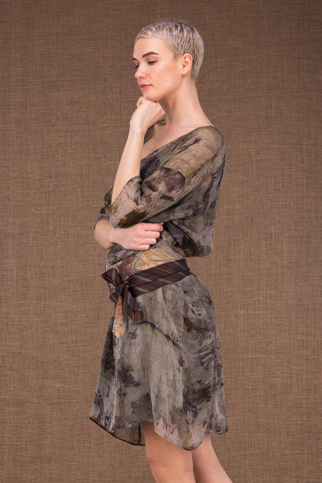 Brown Vintage Tie Belt - 2