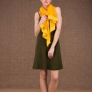 Sirro yellow shawl in cotton gauze - 2