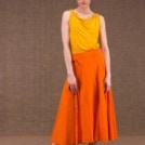 Arial orange cotton dress - 4