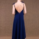 My LG flared long dress dark blue cotton - 4