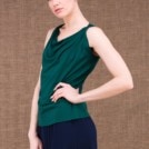 Parisa top emeraude en maille de viscose - 2