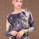 Safari Claire printed top in viscose knit - 4