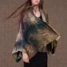 Fidji eco-print veste-kimono en soie - 2