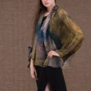 Fidji eco-print veste-kimono en soie - 3