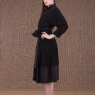 Lauren robe noir cache-coeur - 3
