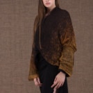 Yulong Black-Gold wool and silk hand-painted jacket - 1
