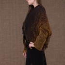 Yulong Black-Gold wool and silk hand-painted jacket - 2