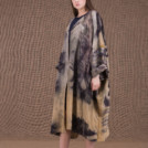 Sumak silk eco printed kimono coat - 1