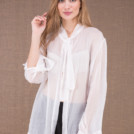 COLOMBE white chiffon blouse 1