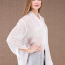 COLOMBE white chiffon blouse 2