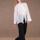 COLOMBE white chiffon blouse 4