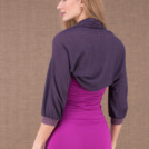 ECLI Plum short linen knit jacket 5