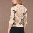 GINKO chemisier cache coeur en coton bio eco print 3