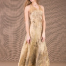 LOLA-eco print silk satin halter dress 2