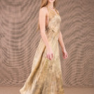 LOLA-eco print silk satin halter dress 4