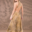 LOLA-eco print silk satin halter dress 5