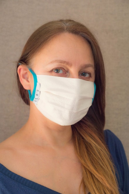 BLUE Organic cotton protective mask - 2