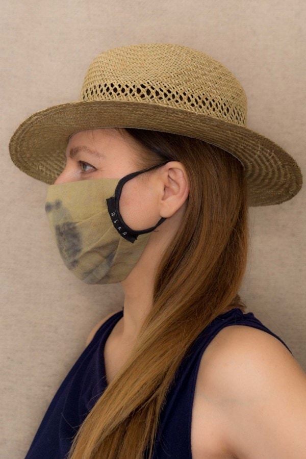 SAVANE Protective mask in eco print organic cotton - 3