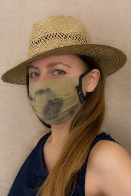SAVANE Protective mask in eco print organic cotton - 5