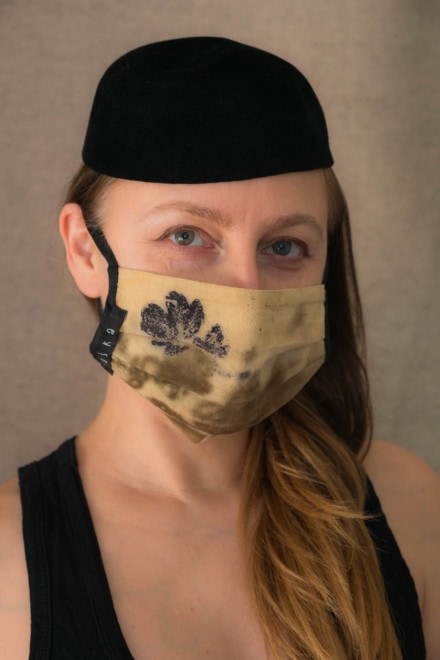 VEGETAL Organic cotton eco print protective mask - 2