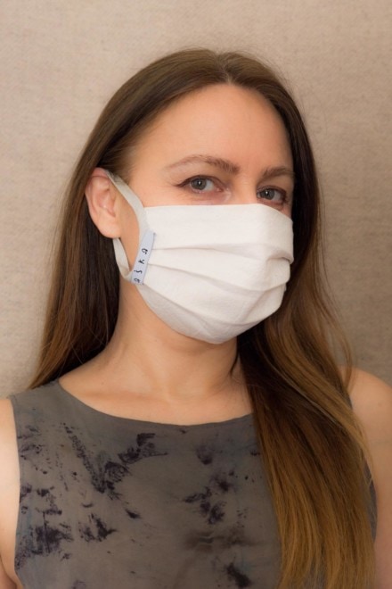GRAY-SILVER Barrier mask in organic cotton - 2