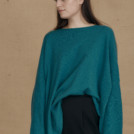 Pull en laine oversize ALASKA bleu canard - 2
