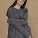 Pull en laine oversize ALASKA gris - 1