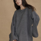 Pull en laine oversize ALASKA gris - 2