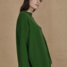 Oversized wool sweater green ALASKA - 3