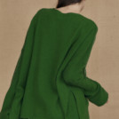 Oversized wool sweater green ALASKA - 4