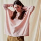 Pull en laine oversize ALA Rose Pale - 1