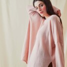 Pull en laine oversize ALA Rose Pale - 3