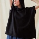 Sweat-shirt a capuche en laine IBIZA Noir - 1