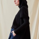 Sweat-shirt a capuche en laine IBIZA Noir - 3
