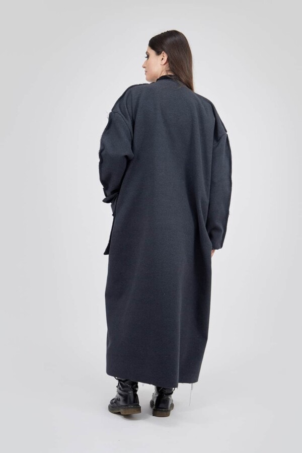 Long gray coat for winter WOJAK 3