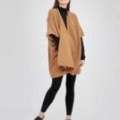 Veste large et fluide en maille de laine LADY Cannelle 1