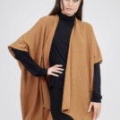Veste large et fluide en maille de laine LADY Cannelle 5