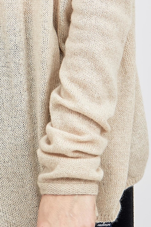 Creme large fine cashmere sweater COALA 5