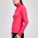 Col roule fin en-maille de viscose WONDER Fuschia 3