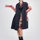 Gilet long sans manches Gris PARIS 1