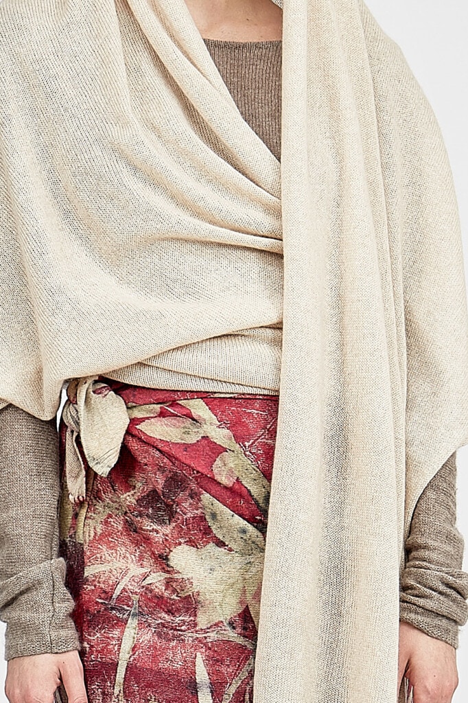 Écharpe Châle D'hiver Imitation Cachemire - Grand Format 196x68cm, Imprimé Plage De Tahiti - Homme/Femme