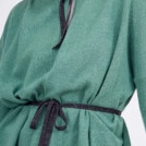 Veste en laine a capuche LYON Vert Menthe 6 -1