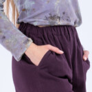 Plum wide pants in organic cotton HALNY 5